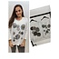 CHOKLATE CHOKLATE LONG SLEEVE TOP WITH SPARKLES CIRCLES ON THE FRONT