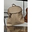 Jainson TAN BACKPACK BAG WITH GOLD DETAILING AND ZIP