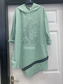 NEW STYLE MICKEY HOODED ZIP TUNIC