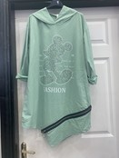 NEW STYLE MICKEY HOODED ZIP TUNIC