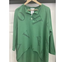 MADE IN ITALY LETTER OVERSIZED SHIRT