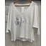 CHOKLATE CHOKLATE V-NECK KNIT WITH METALLIC ON THE FRONT