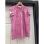 Estee Brown ESTEE BROWN 5046 V NECK HEART PRINT BLOUSE