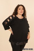 GRANDE TAILLES COLD SHOULDER SEQUINS TOP 3461 GRANDE TAILLES COLD SHOULDER SEQUINS TOP 3461