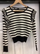 STUDIO STRIPED CROPPED KNIT 5225