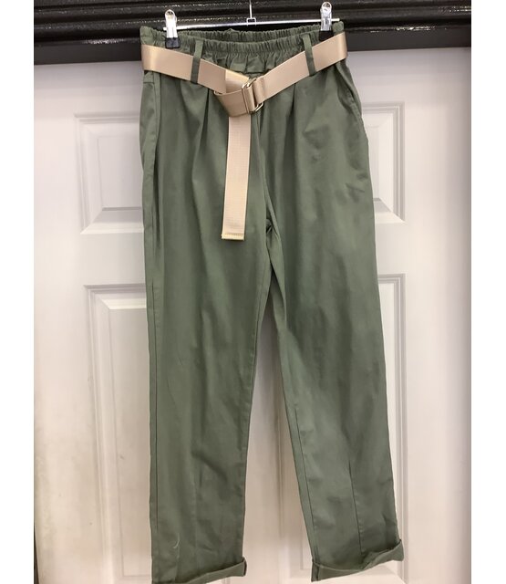 NEW STYLE BELTED TROUSERS 7375