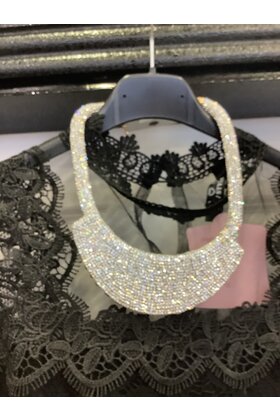 B & D DESIGN SHORT BLING NECKLACE 1005