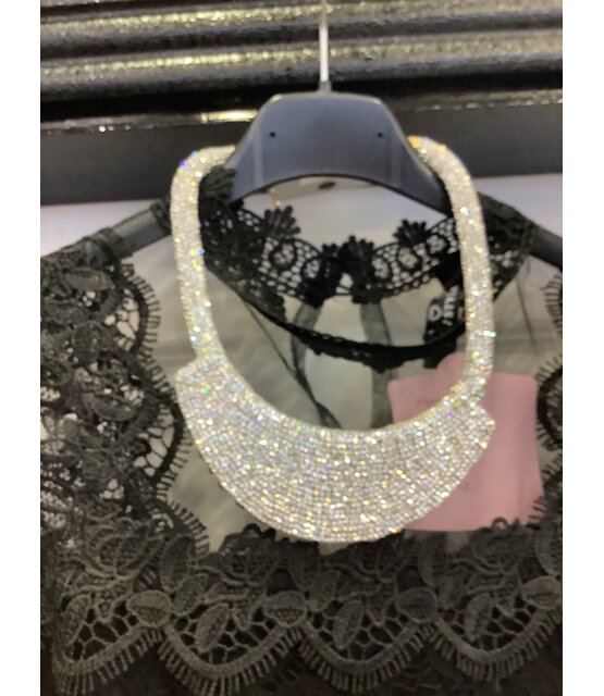 B & D DESIGN SHORT BLING NECKLACE 1005