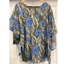 JAINSON FLORAL OVERSIZED TOP 6196