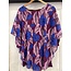 MADE IN ITALY JAINSON FLORAL OVERSIZED TOP 6196