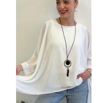 LAMIAR BATWING NECKLACE TOP 8277