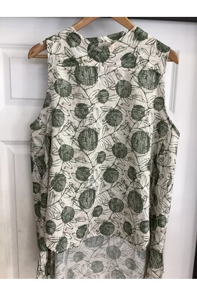 158c LINEN VEST TOP 3421