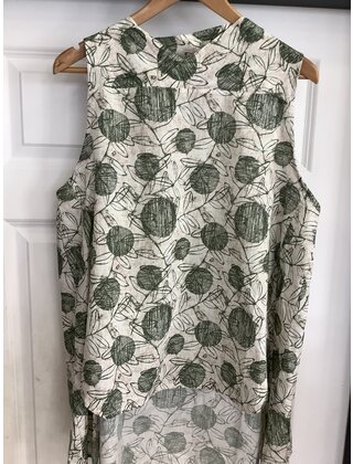 158c LINEN VEST TOP 3421