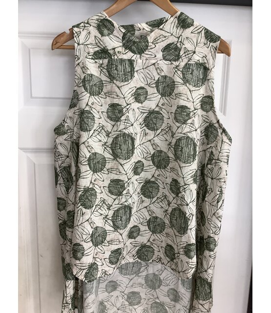 158c LINEN VEST TOP 3421