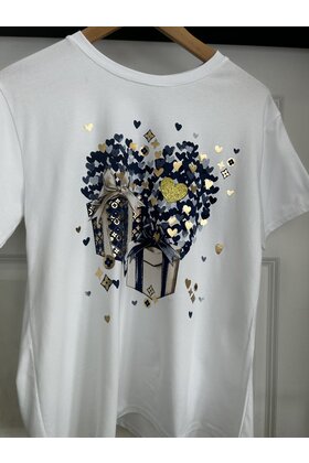 NEW COLLECTION HEART T-SHIRT 3960