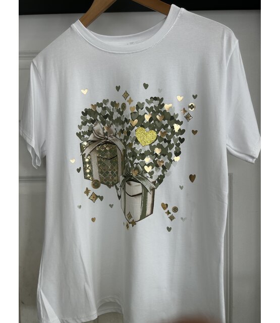 NEW COLLECTION HEART T-SHIRT 3960