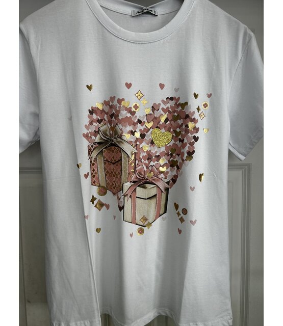 NEW COLLECTION HEART T-SHIRT 3960