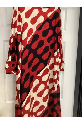 MADE IN ITALY LONG PRINT DRESS 1042