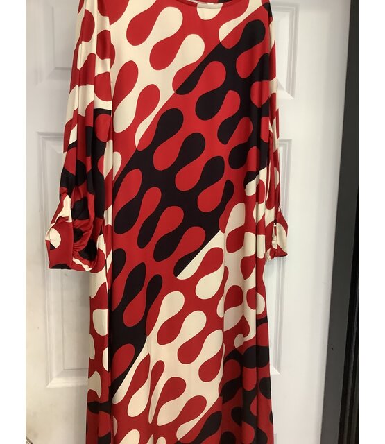 MADE IN ITALY LONG PRINT DRESS 1042