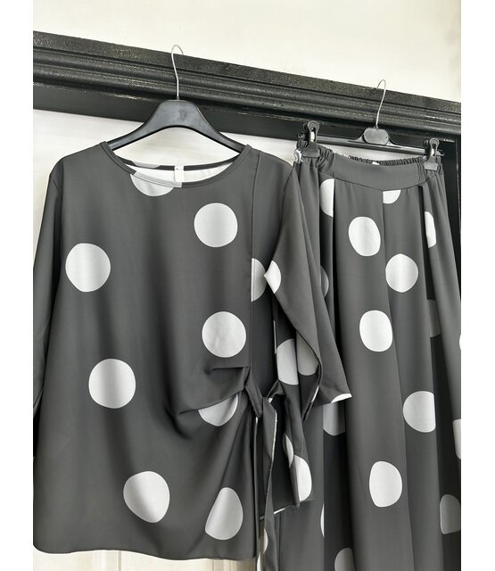 JAINSON 2 PIECE POLKA DOT SET 0421