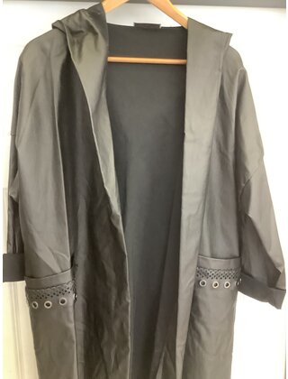 MADE IN ITALY PU  HOODE JACKET 3127