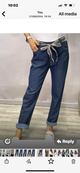 G.T BELTED DENIM JOGGER 8293 G.T BELTED DENIM JOGGER 8293