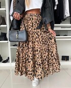 ESTEE BROWN LEOPARD SKIRT 6889