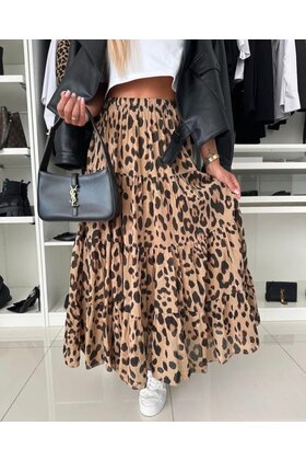 ESTEE BROWN LEOPARD SKIRT 6889