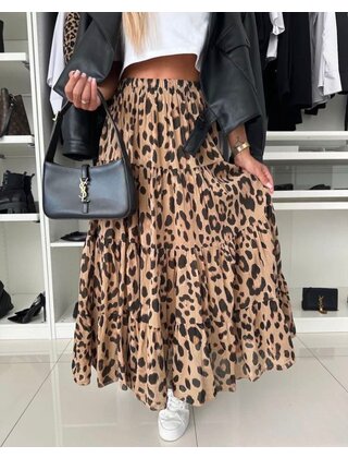 ESTEE BROWN LEOPARD SKIRT 6889