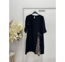 ITALIAN STYLE DRESSW WITH LEOPARD 3760
