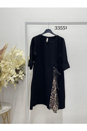 ITALIAN STYLE DRESSW WITH LEOPARD 3760