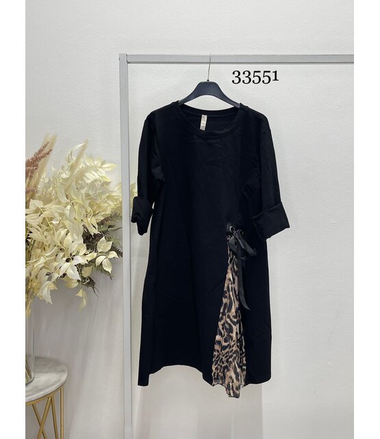ITALIAN STYLE DRESSW WITH LEOPARD 3760