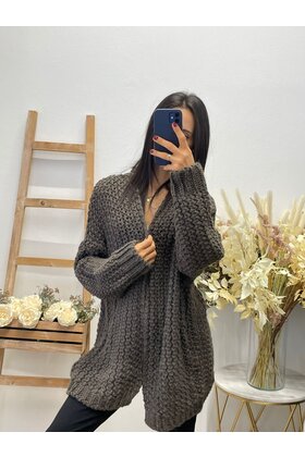 MADE IN ITALY CHUNKY CARDIGAN 8397