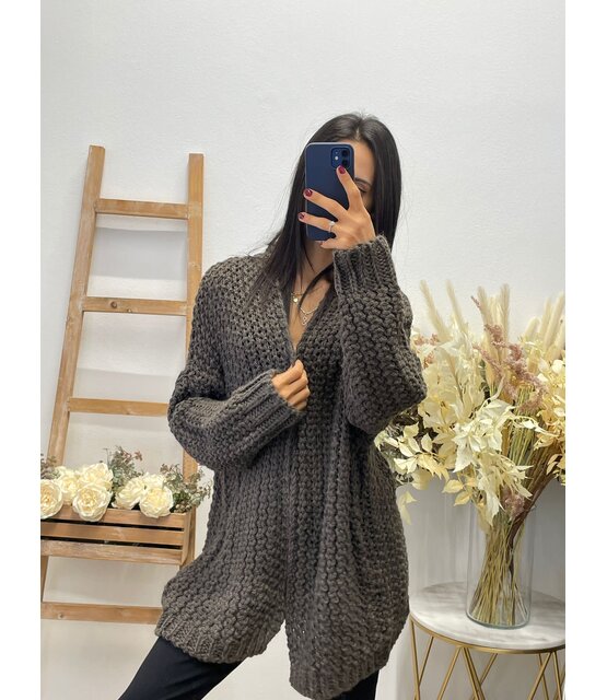 MADE IN ITALY CHUNKY CARDIGAN 8397
