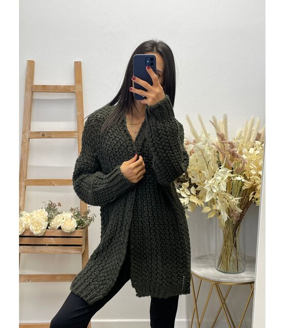 MADE IN ITALY CHUNKY CARDIGAN 8397