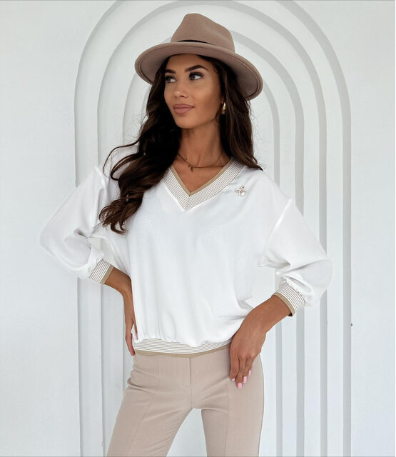 EMI V-NECK LONG SLEEVE TOP 4759 EMI V-NECK LONG SLEEVE TOP 4759