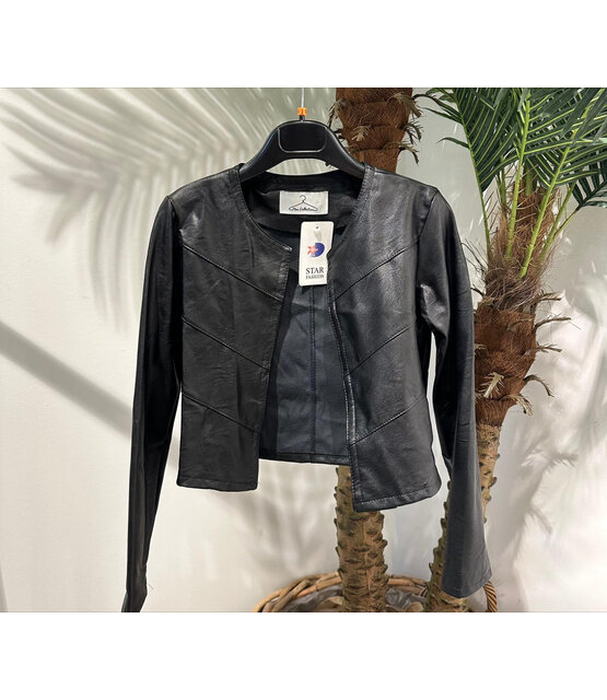 NEW COLLECTION SHORT PU JACKET 4868