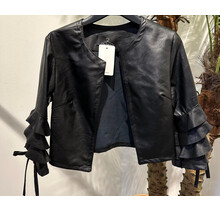 NEW COLLECTION PU DETAILED JACKET 5905