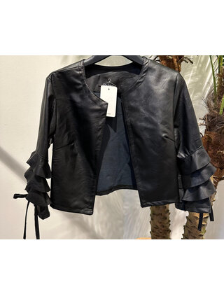 NEW COLLECTION PU DETAILED JACKET 5905