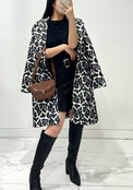 ROSY DAY LEOPARD WOOL COAT 8484 ROSY DAY LEOPARD WOOL COAT 8484