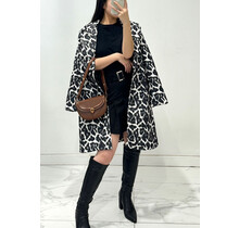 ROSY DAY LEOPARD WOOL COAT 8484