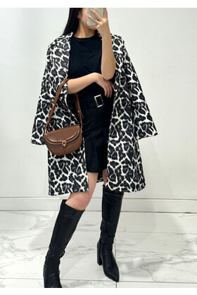ROSY DAY LEOPARD WOOL COAT 8484