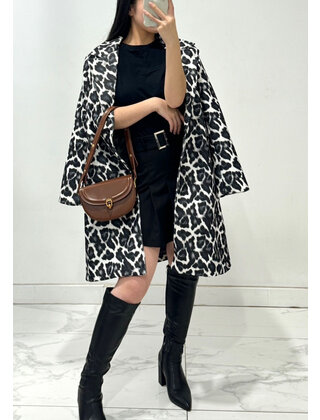 ROSY DAY LEOPARD WOOL COAT 8484