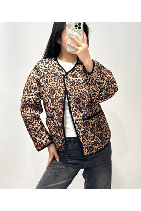 ROSY DAYS LEOPARD SHORT JACKET 1860