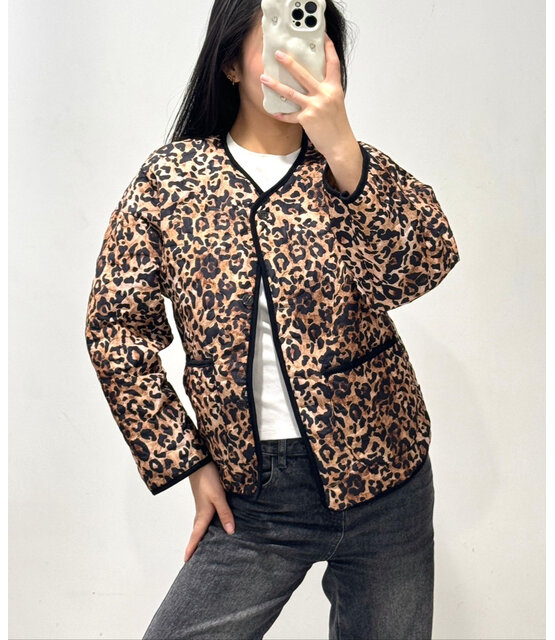 ROSY DAYS LEOPARD SHORT JACKET 1860