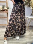 JAINSON BELTED LEOPARD PRINT SKIRT 2815