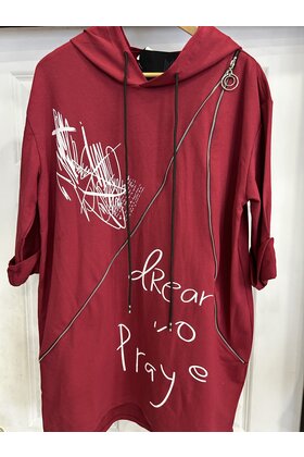 MADE IN ITALY HOODED TUNIC