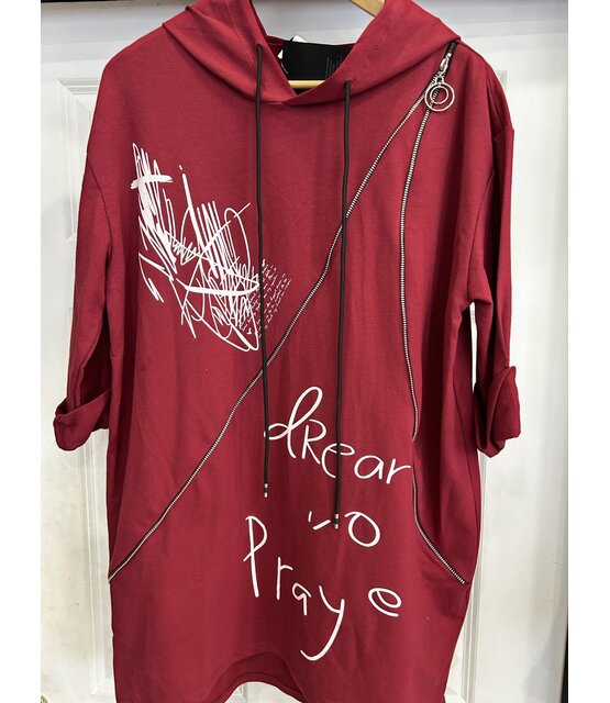 MADE IN ITALY HOODED TUNIC