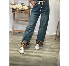 3D WIDE LEG LEOPARD DENIM 1550