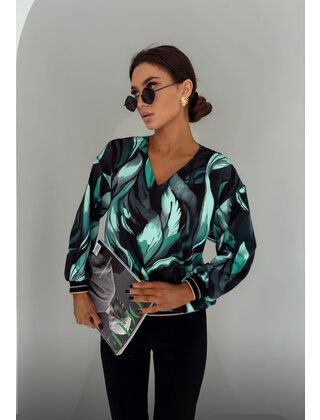 EMI V-NECK LONG SLEEVE TOP 1830